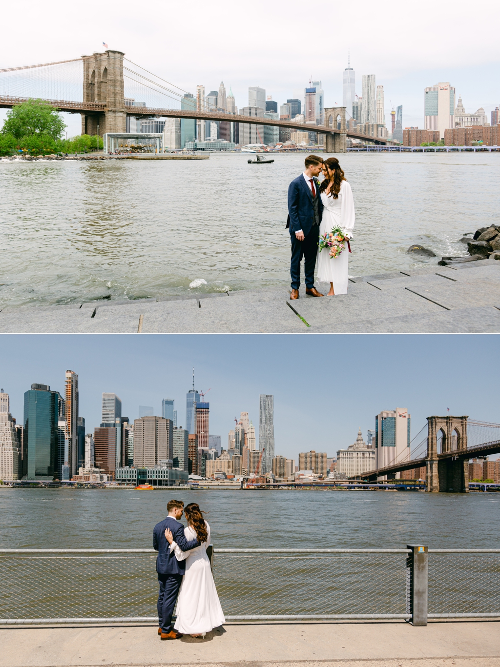 Brooklyn Bridge Wedding Waterfront