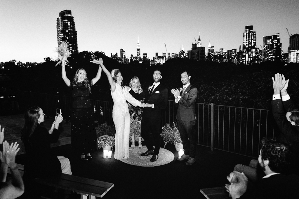 Greenpoint, Brooklyn Rooftop Wedding Ceremony
