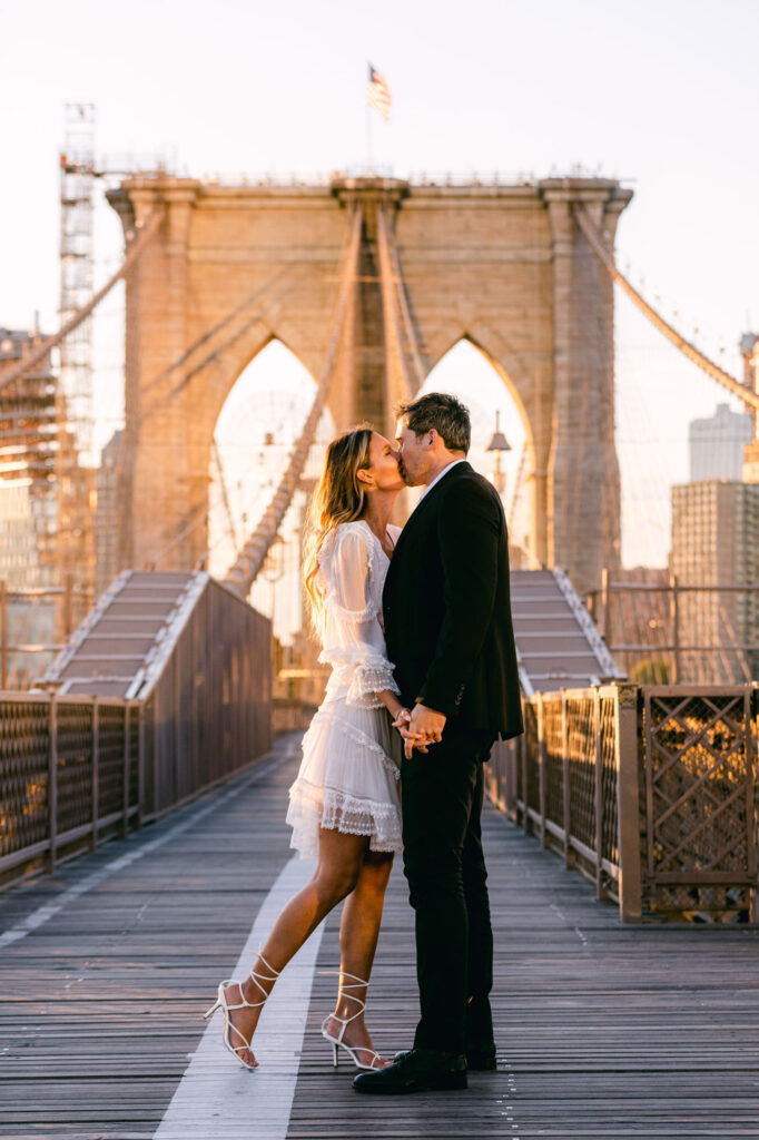 Brooklyn Bridge is one of the most iconic places to elope in NYC.