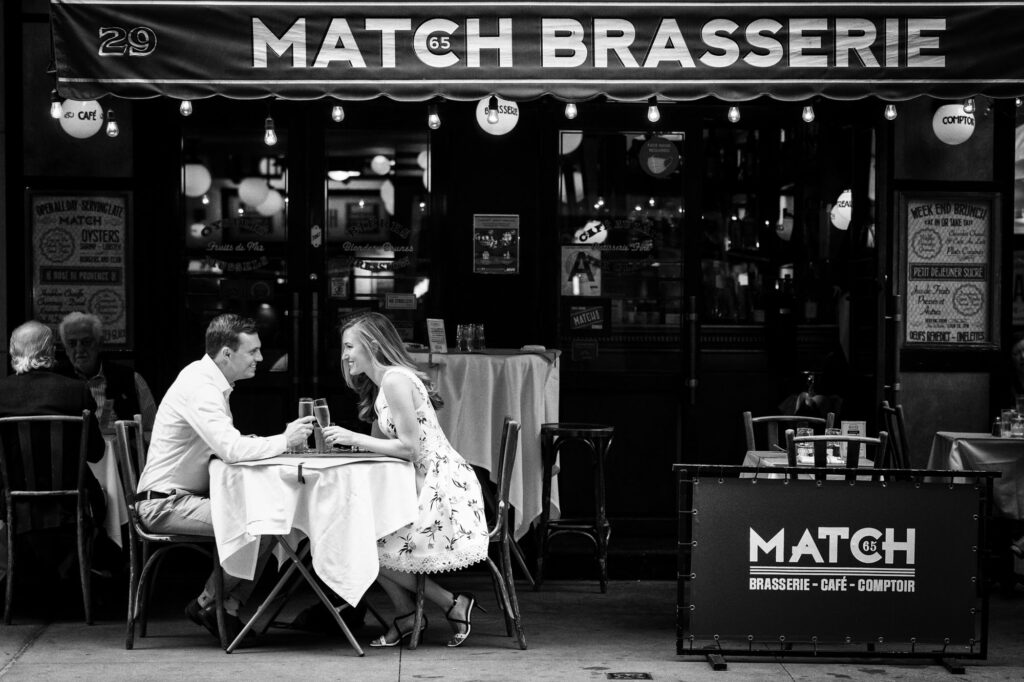 Al fresco dining at Match Brasserie