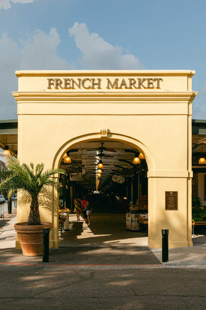 French Market entrance New Orleans