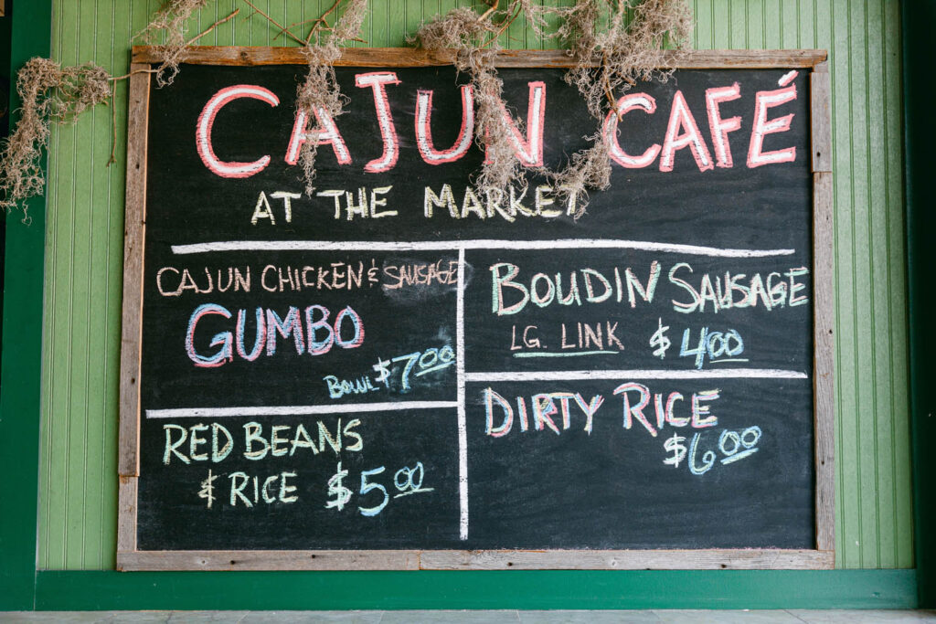 Cajun Cafe menu