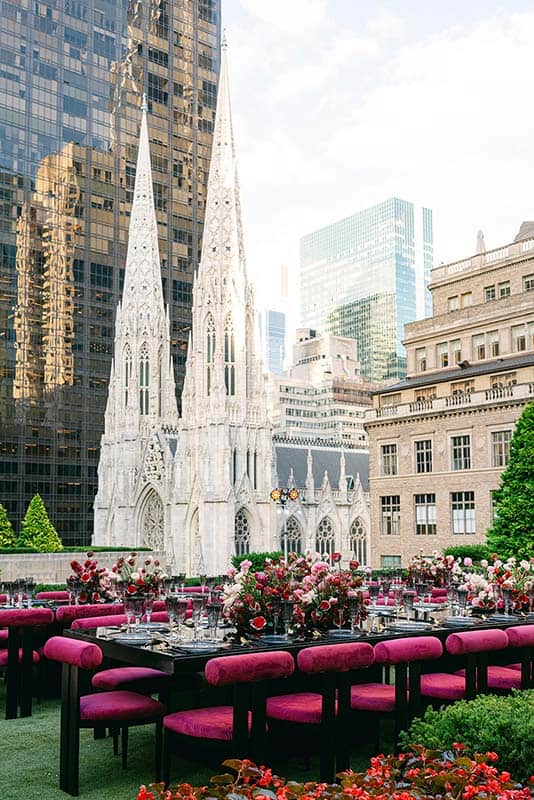 610 Loft and Gardens is an iconic wedding terrace venue with unparalleled views of Manhattan.